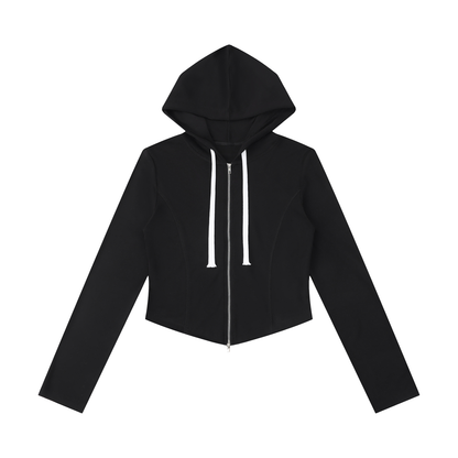 Saved-ish Soul "No Weapons" Women's Slim Cropped Hoodie
