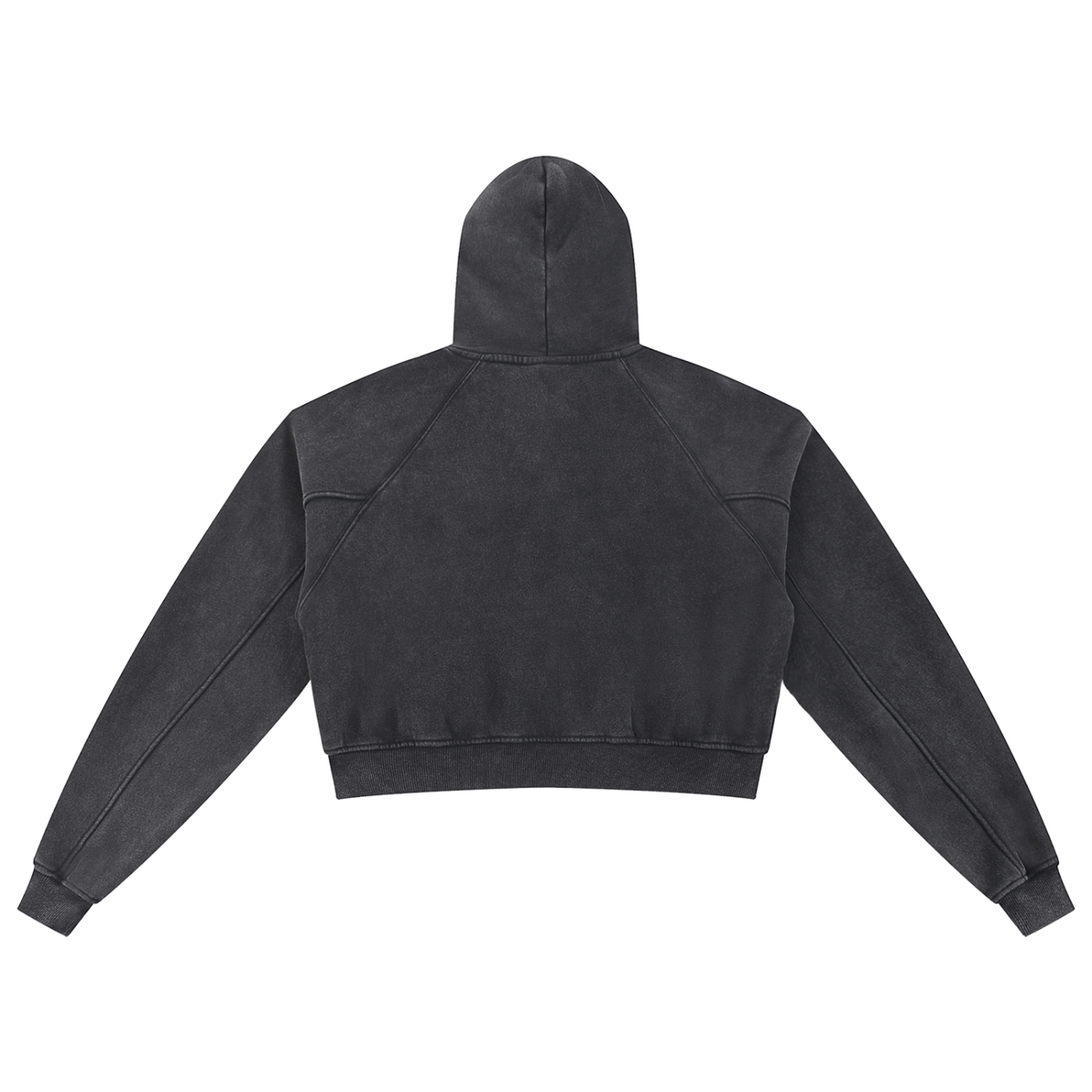 Saved-ish Soul "Foundations" Snow Washed Cropped Hoodie
