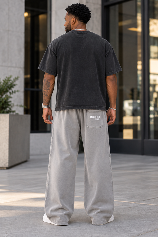 Saved-ish Soul Vintage Wash Raw Edge Sweatpants