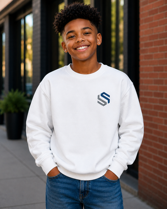 Saved-ish Soul "Logo" Embroidered Youth Sweatshirt
