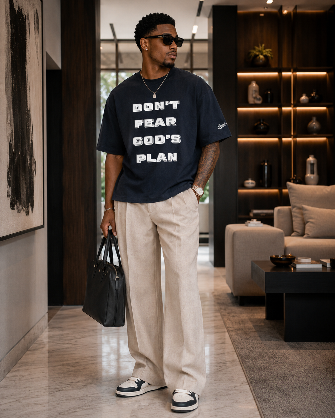 Saved-ish Soul "Don't Fear God's Plan" Boxy Tee