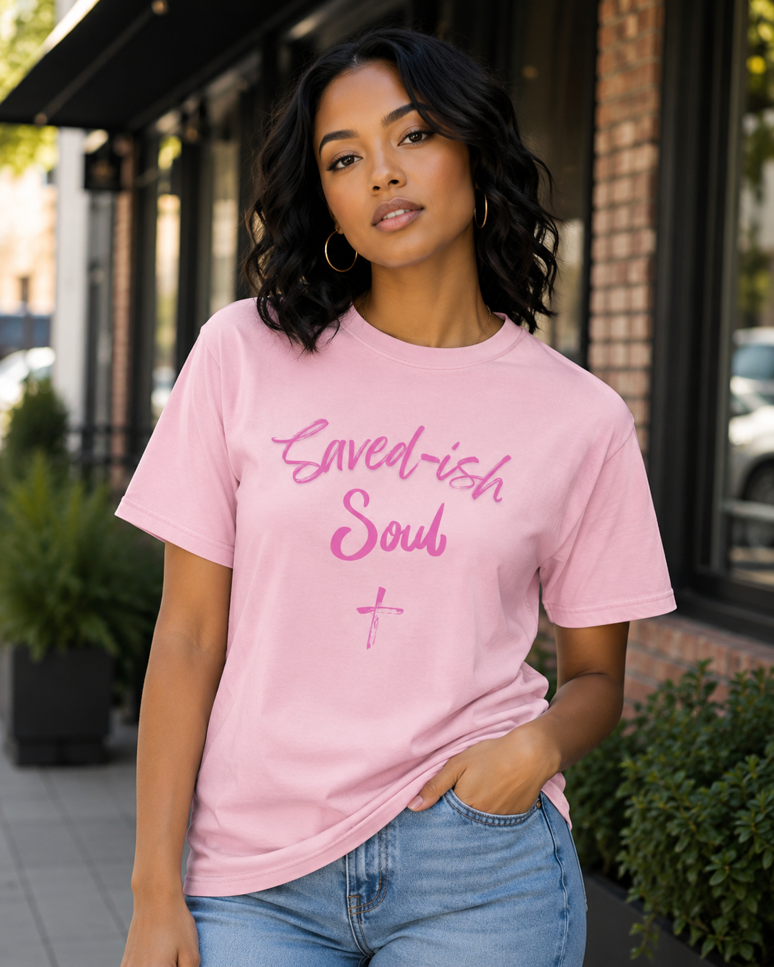 Saved-ish Soul "Cross" T-shirt