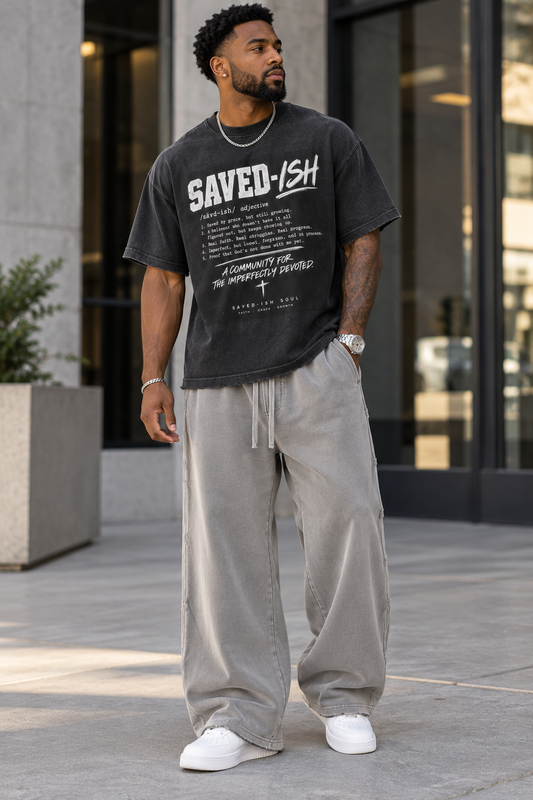 Saved-ish Soul Vintage Wash Raw Edge Sweatpants