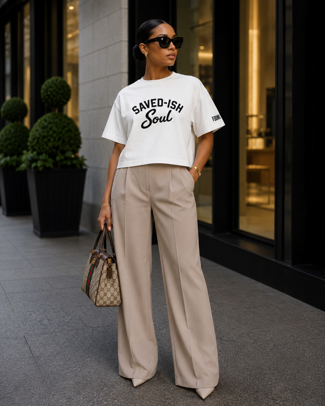 Saved-ish Soul “FOUNDATIONS.” Boxy Tee