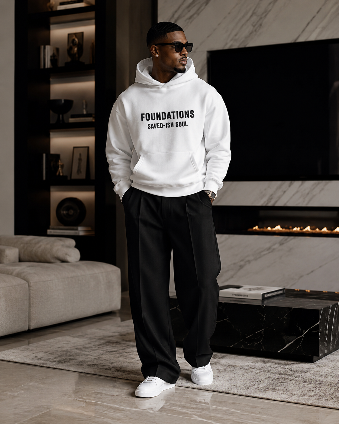 Saved-ish Soul "FOUNDATIONS" Oversized Hoodie
