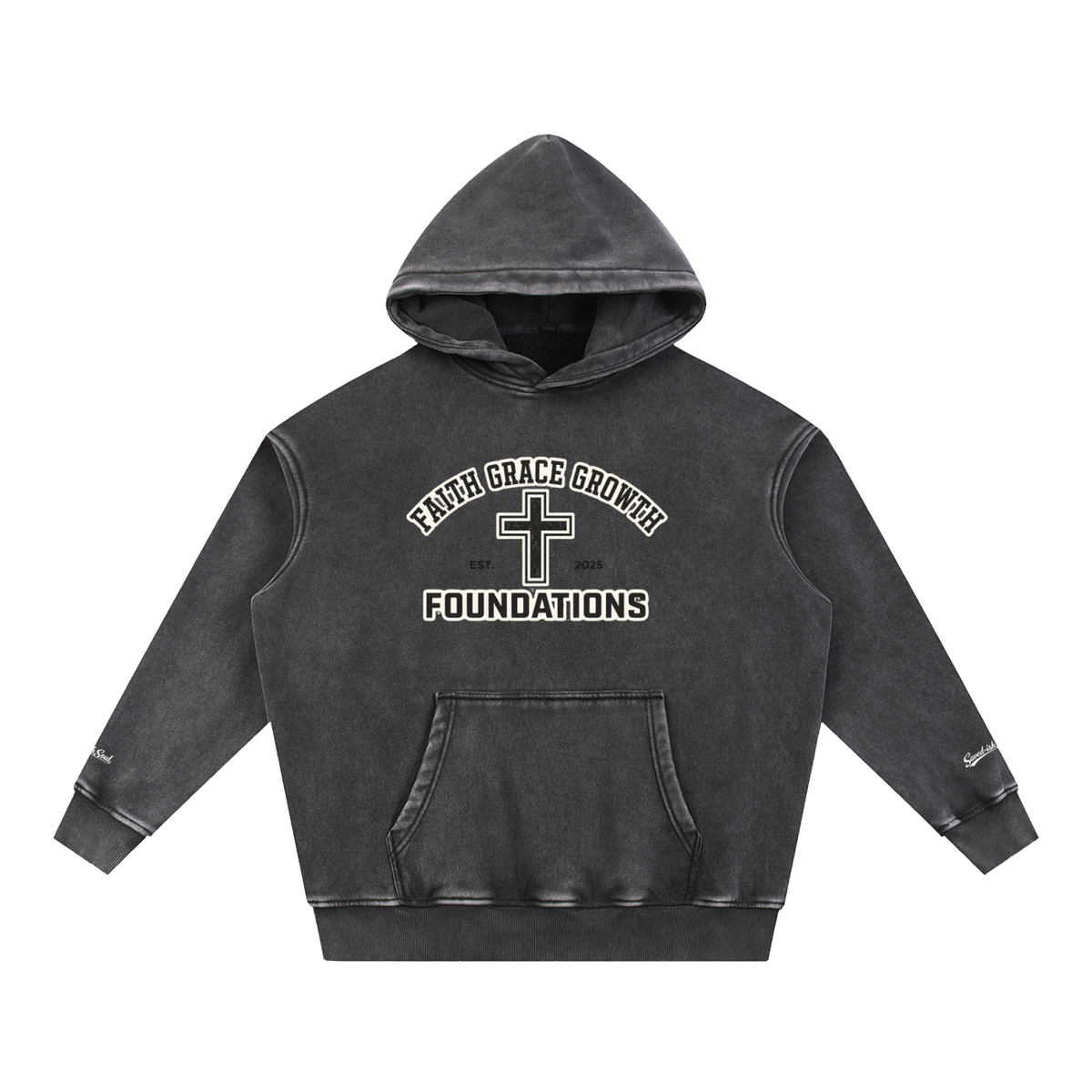 Saved-ish Soul "Faith, Grace, Growth" Fleece Oversize Hoodie
