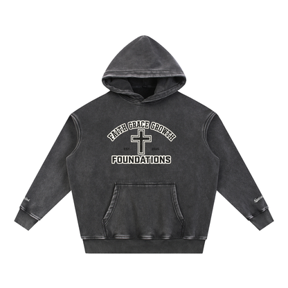 Saved-ish Soul "Faith, Grace, Growth" Fleece Oversize Hoodie