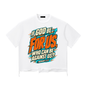 Saved-ish Soul "If God Be For Us" Snow Wash Raw-Hem Boxy T-shirt
