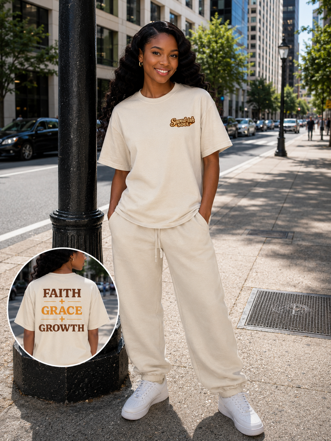 Saved-ish Soul "Faith, Grace, Growth" T-Shirt