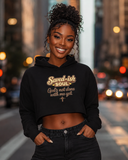 Saved-ish Soul "God's Not Done With Me Yet" Crop Hoodie