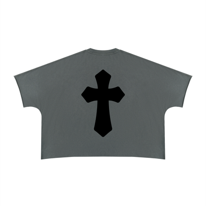 Saved-ish Soul "Foundations" Boxy Raw Edge T-Shirt