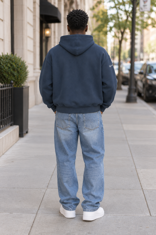 Saved-ish Soul "Growth Foundations" Oversized Boxy Fleece Hoodie