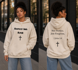 Saved-ish Soul” Not Perfect, Just Forgiven” Oversized Hoodie