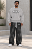 Saved-ish Soul Sunfade Wide Leg Fleece Sweatpants