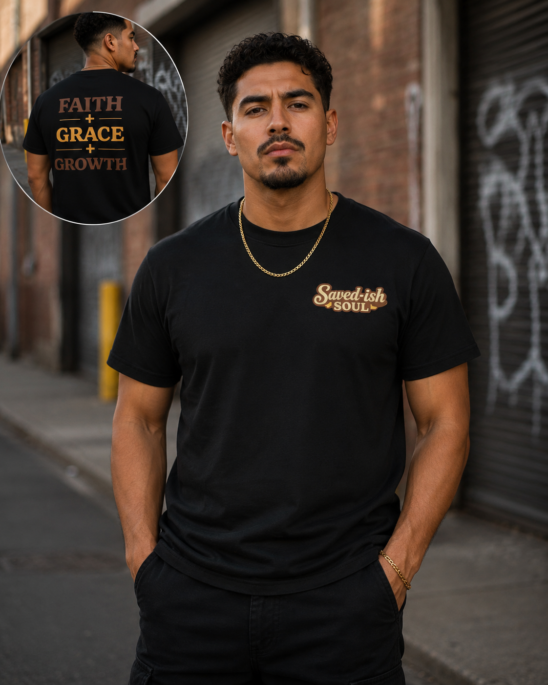 Saved-ish Soul "Faith, Grace, Growth" T-Shirt