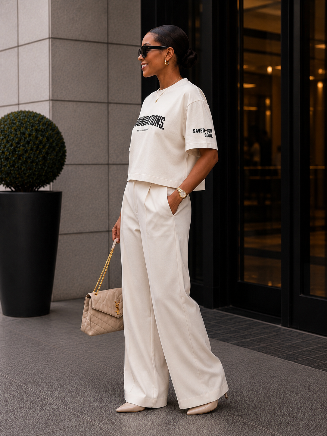 Saved-ish Soul “FOUNDATIONS.” Boxy Tee