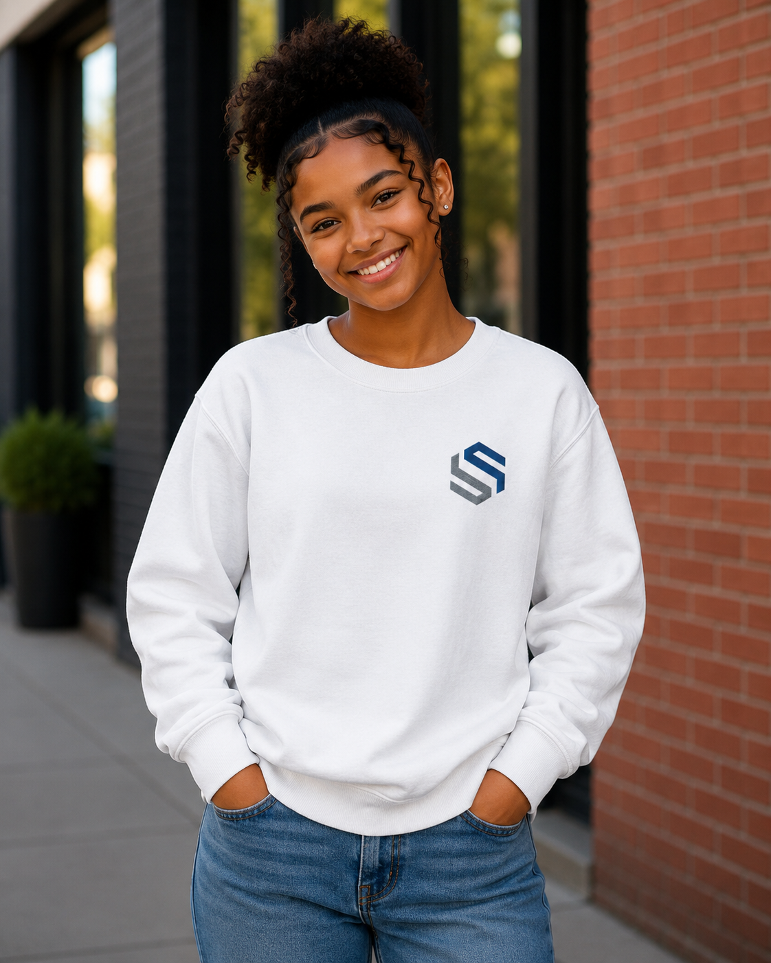 Saved-ish Soul "Logo" Embroidered Youth Sweatshirt