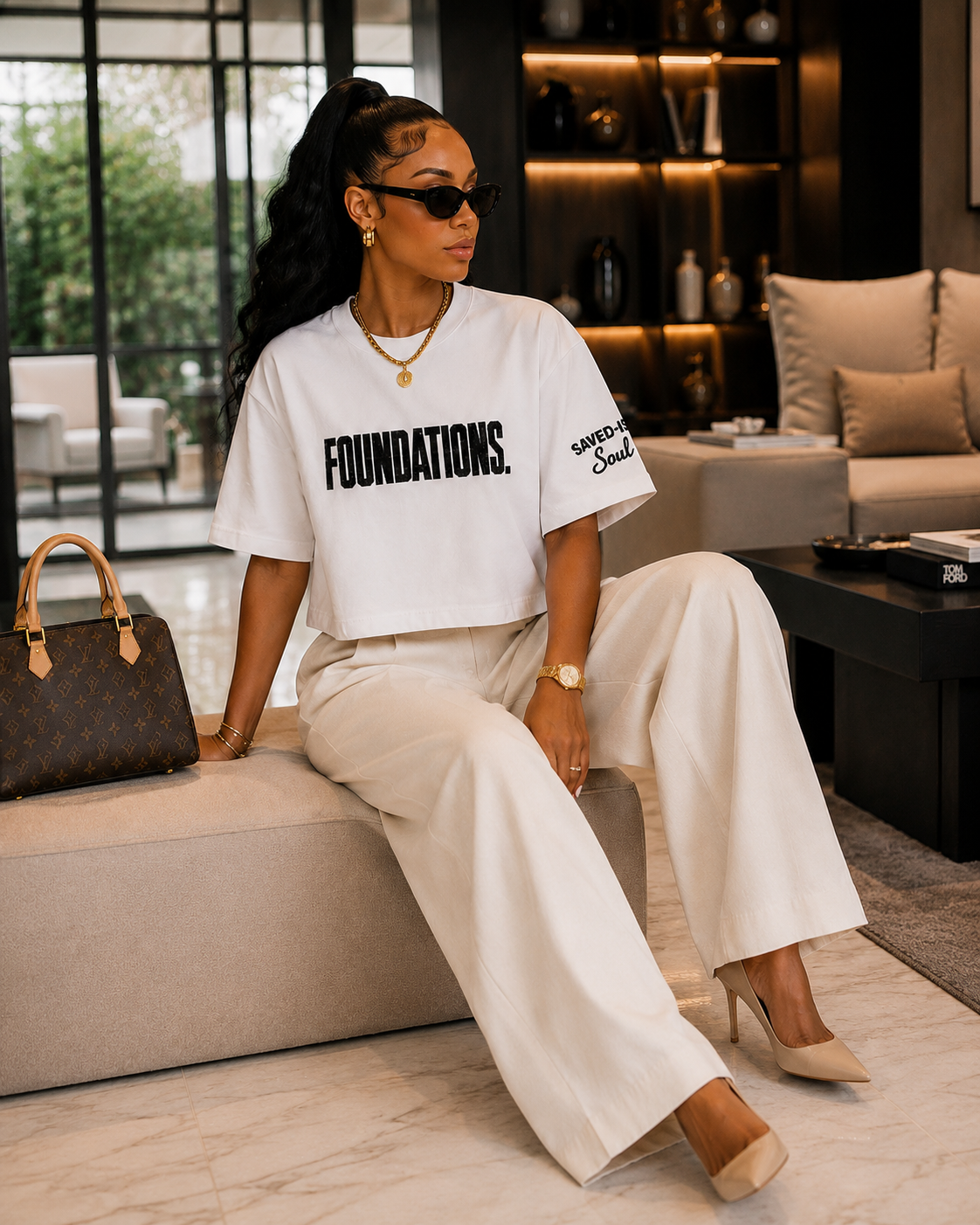 Saved-ish Soul "FOUNDATIONS." Boxy Tee