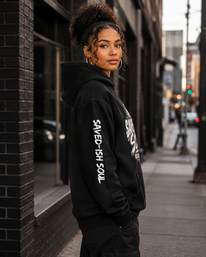 Saved-ish Soul "Imperfectly Devoted" Oversized Hoodie
