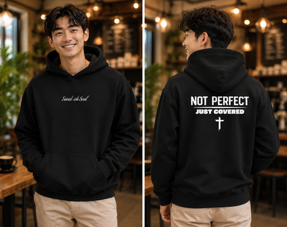 Saved-ish Soul "Not Perfect Just Covered" Unisex Oversized Hoodie