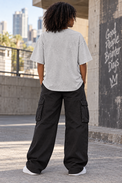 Saved-ish Soul "Not Perfect, Just Growing" Women Oversized T-Shirt