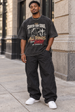 Saved-ish Soul “Philippians 4:13” Snow Washed Oversized T-Shirt