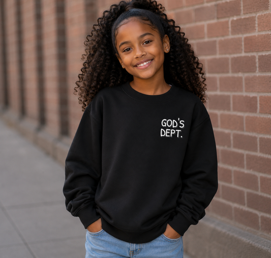 Saved-ish Soul "God's Dept." Youth Sweatshirt