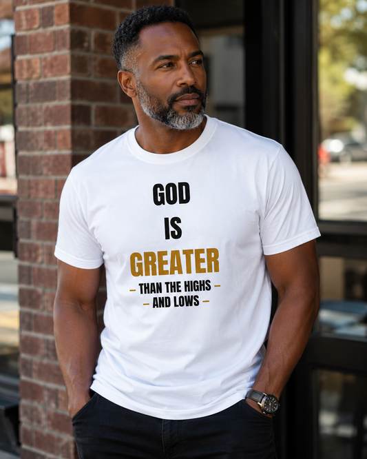 Saved-ish Soul "God Is Greater" T-Shirt