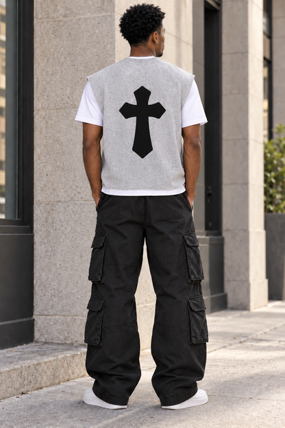 Saved-ish Soul "Not Perfect Just Growing" Boxy Raw Hem Tank Top
