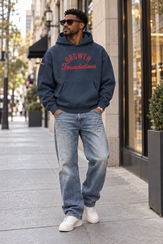 Saved-ish Soul "Growth Foundations" Oversized Boxy Fleece Hoodie