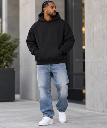 Saved-ish Soul "Foundations" Oversized Boxy Fleece Hoodie