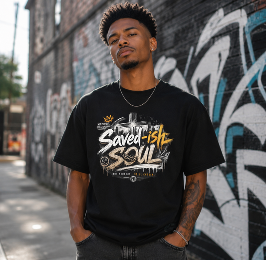 Saved-ish Soul "Not Perfect Still Chosen Oversize T-Shirt
