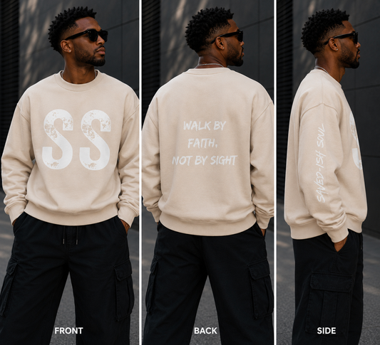 Saved-ish Soul "SS" Oversized Sweatshirt