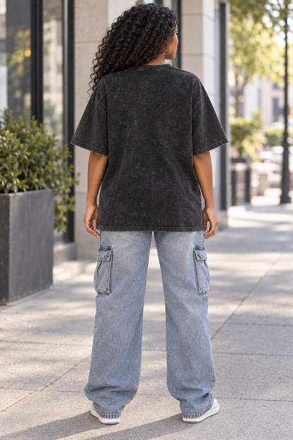 Saved-ish Soul "Definition" Snow Washed Oversized T-Shirt