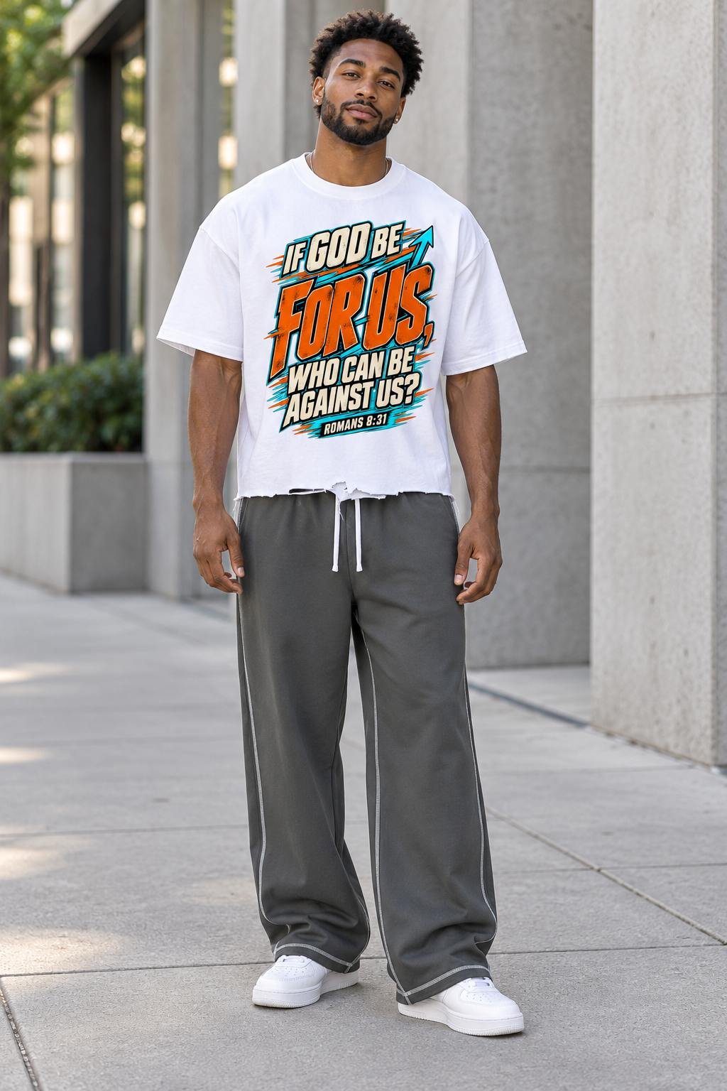Saved-ish Soul Raw Edge Topstitch Sweatpants