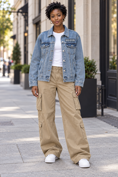 Saved-ish Soul Vintage Wash Denim Jacket