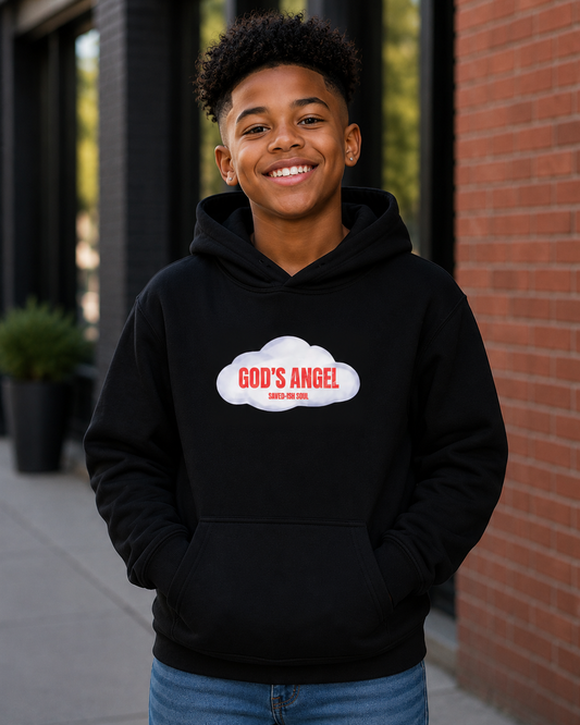 Saved-ish Soul "God's Angel" Youth Fleece Hoodie