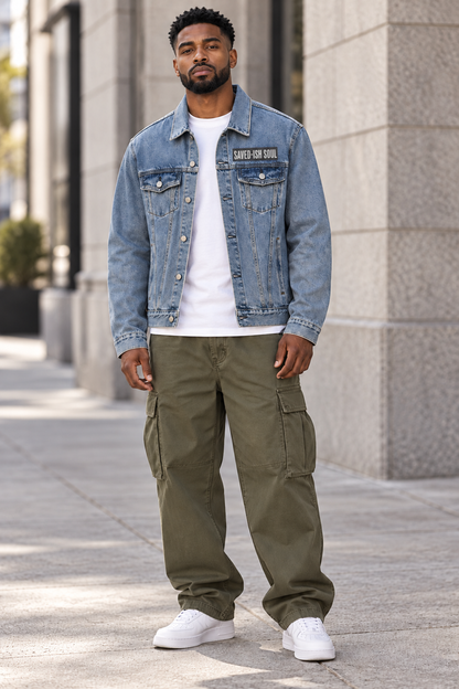 Saved-ish Soul Vintage Wash Denim Jacket