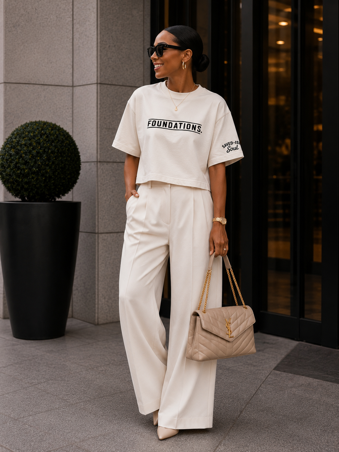 Saved-ish Soul “FOUNDATIONS.” Boxy Tee