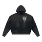 Saved-ish Soul "God's Not Done With Me Yet" Distressed Boxy Hoodie