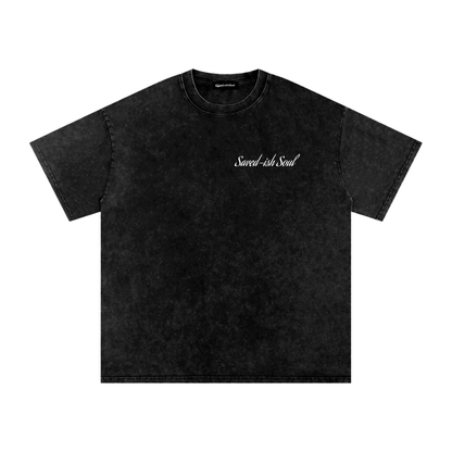 Saved-ish Soul "Not Perfect, Just Covered" Washed Oversized T-Shirt