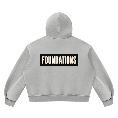 Saved-ish Soul "Foundations" Boxy Fleece Hoodie