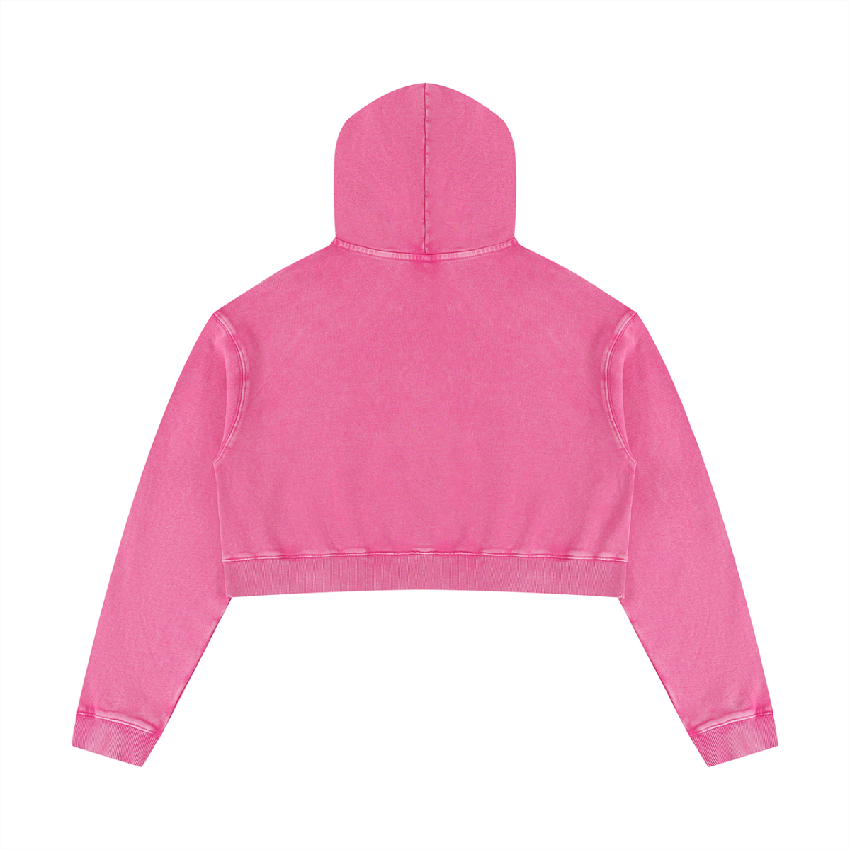 Saved-ish Soul" Love Thy Neighbor" Mineral Washed Crop Hoodie