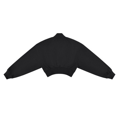 Saved-ish Soul "Foundations" Crop Mock Neck Sweatshirt