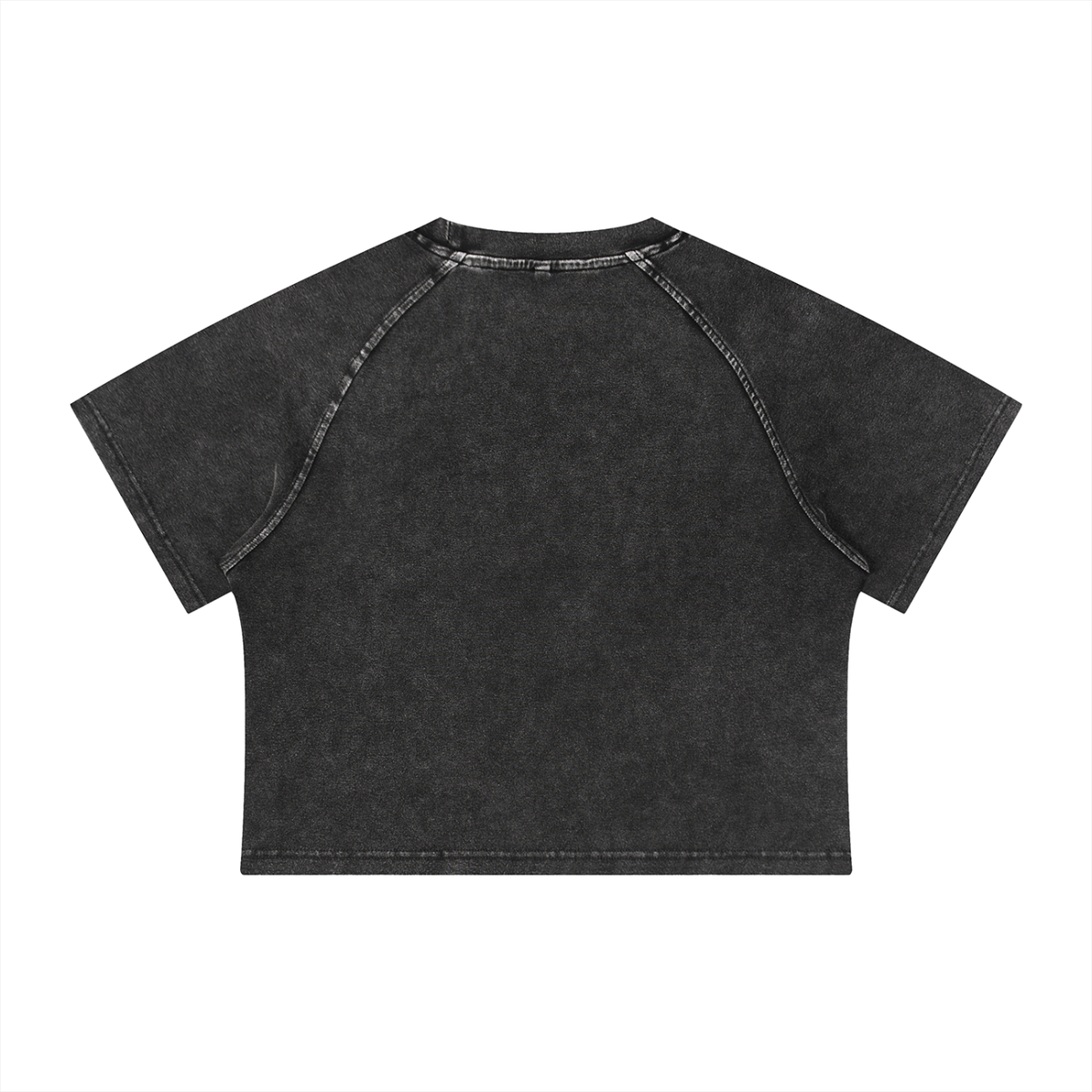 Saved-ish Soul "Foundations" Mineral Wash Raglan Crop T-Shirt