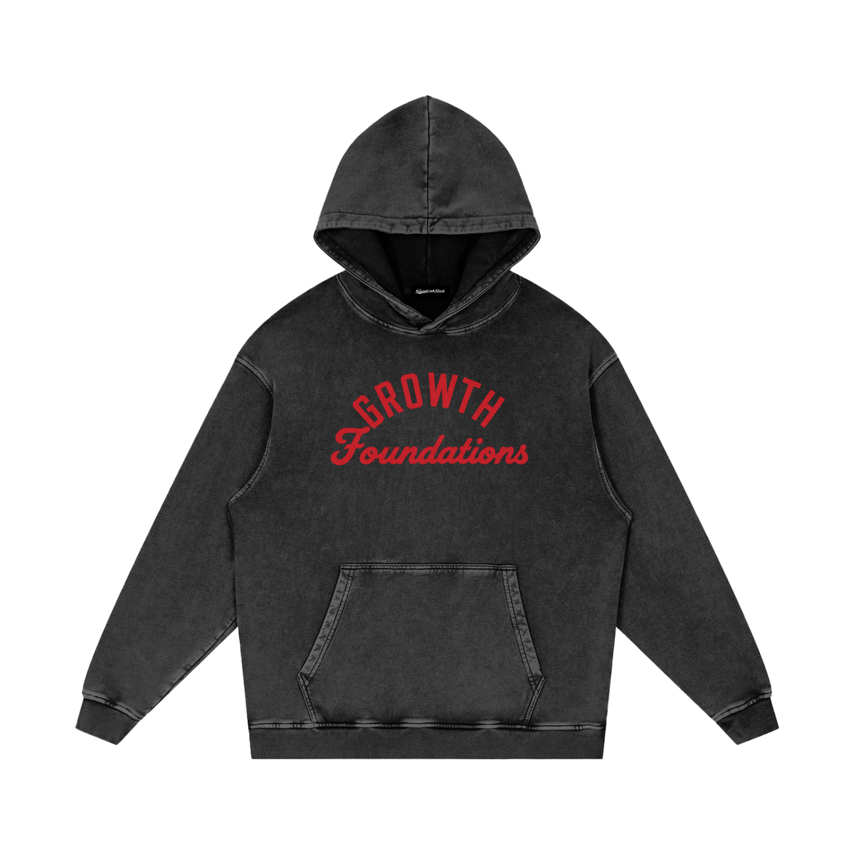 Saved-ish Soul "Growth Foundations" Snow Washed Hoodie