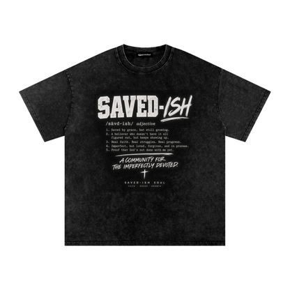 Saved-ish Soul "Definition" Snow Washed Oversized T-Shirt
