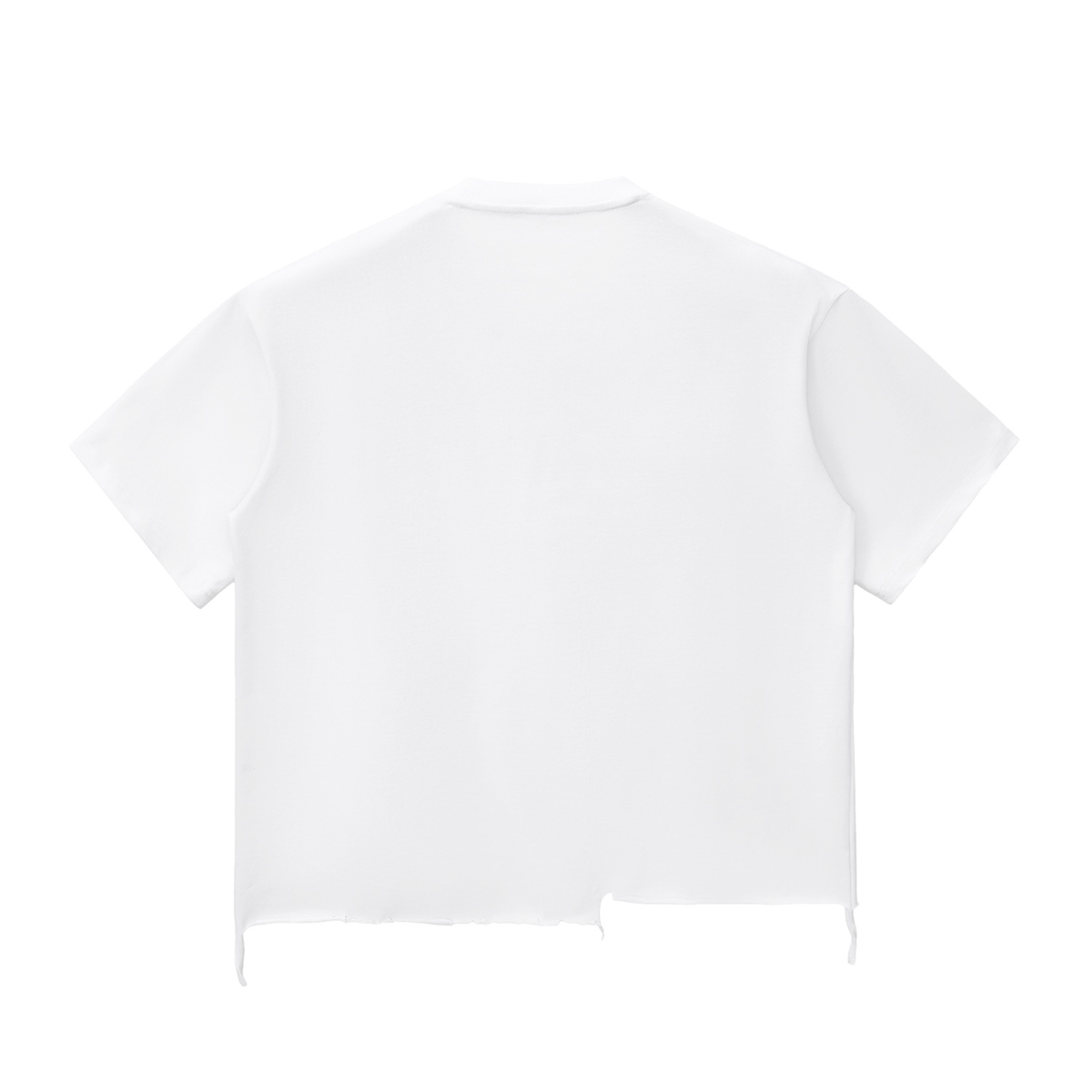 Saved-ish Soul "If God Be For Us" Snow Wash Raw-Hem Boxy T-shirt