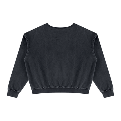 Saved-ish Soul "Kanji" Raw Edge Sweatshirt