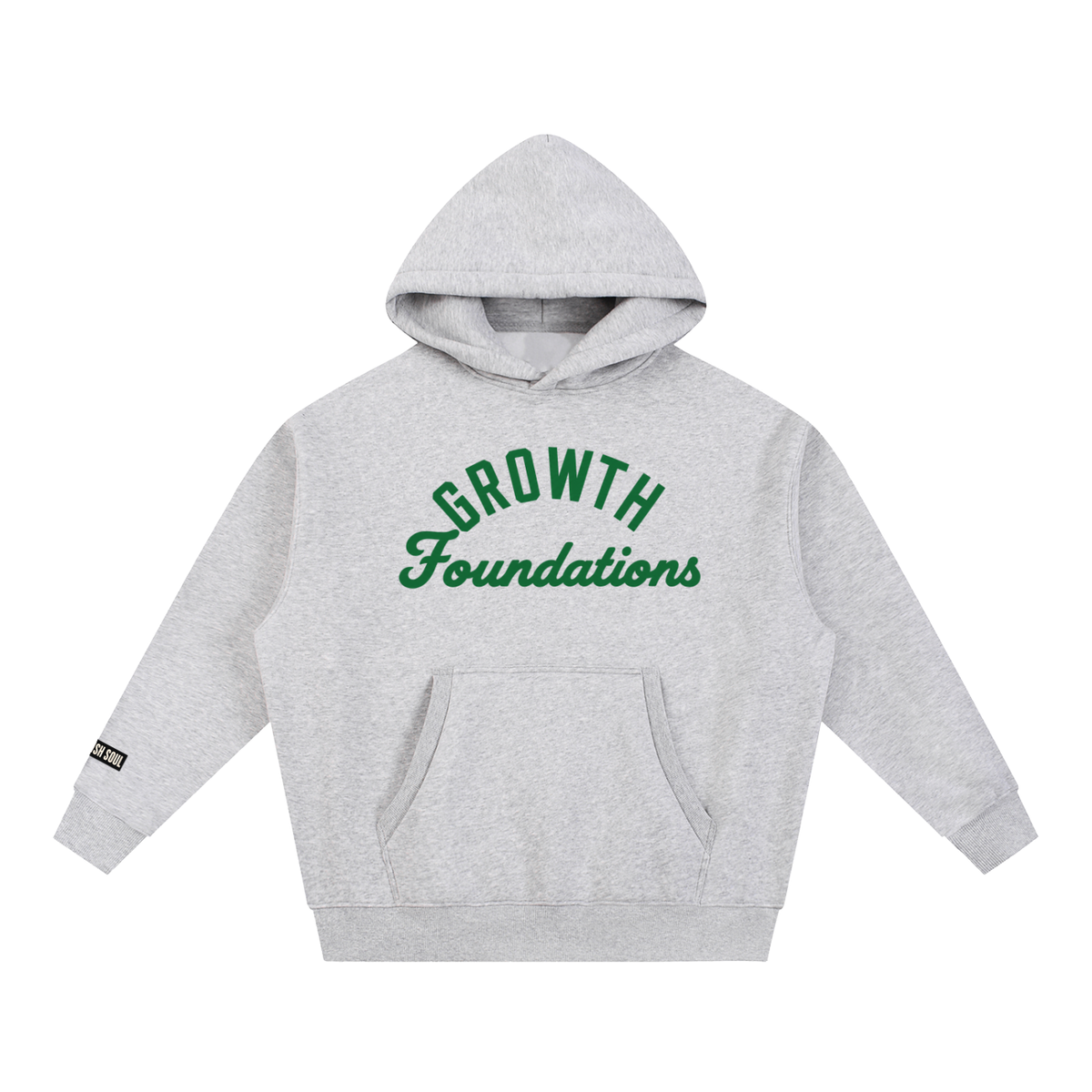 Saved-ish Soul "Growth Foundations" Oversized Boxy Fleece Hoodie
